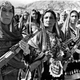 Afghan women at a parade of village defense forces in 1988.